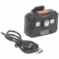 KLEIN TOOLS - Linterna Recargable de Cabeza 56062 LED con Carga USB-C 300 Lúmenes