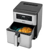 OSTER - Freidora de Aire 9 Lts Digital Diamond Forc Plateado/Negro