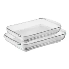 PYR O REY - Set 2 Refractarias Rectangulares 1.9 Y 2.5 LT