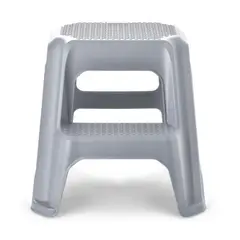 RIMAX - Escalesilla 2 Pasos Gris Metalizado