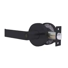 DURALOCK - Chapa Circular para Baño Negra