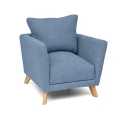 HOGAR VENECIA - Poltrona Montecarlo Tela Indigo