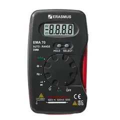 ERASMUS INSTRUMENTS - Multímetro De Bolsillo Cat Ii 600V