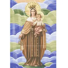 CORONA - Mural Virgen Del Carmen 3 Piezas Cu 30x64 L