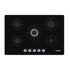MABE - Estufa Empotrable Gas Natural 76 cm 5 Puestos Vidrio PM7650