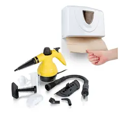 ENERGY PLUS - Limpiador a Vapor + Dispensador Toallas Papel