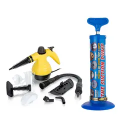 ENERGY PLUS - Limpiador a Vapor + Bomba Succión Destapa Caneria