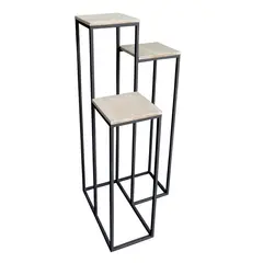 undefined - Estructura Para Materas Metálica De Tres Niveles 40x90cm