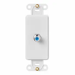 LEVITON - Toma Televisión Sencillo Blanco 40681-00W Decora