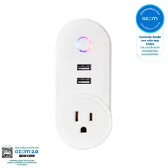 VTA PLUS - Toma Corriente Sencilla Inteligente Con 2 Puertos USB Vta