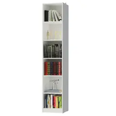 MADESA - Mueble Estante Librero 204X37X30 Blanco