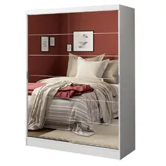 MADESA - Closet Luke 183X120X53 2 Puertas con Espejos Blanco