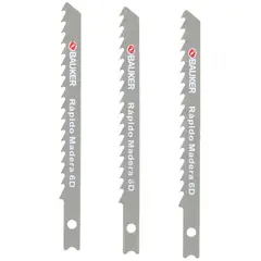 BAUKER - Set de 3 hojas para caladora 6 dientes 18J306C