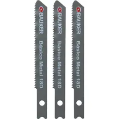 BAUKER - Set de 3 hojas para caladora 18 dientes 18J318C