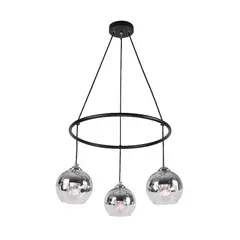 DESIGNER - Lámpara Colgante Negro 3 Luces Estilo Moderno Designers Lighting