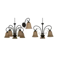 IKELITE DESIGN - Combo de Lámpara para Techo y Pared Bronce