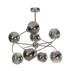 DESIGNER - Lámpara De Techo Cromada 8 Luces E14 Estilo Moderno Designers Lighting
