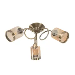 IKELITE DESIGN - Lámpara De Techo Bronce Antiguo 3 Luces E27 Estilo Clásico Ikelite