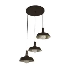 IKELITE DESIGN - Lámpara Colgante Choco 3l E27 60w 56 05153-9