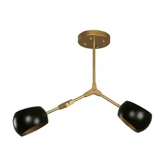 ARTELUCE - Lámpara De Techo Dorada 2 Luces E27 Moderna