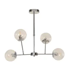 DESIGNER - Lámpara De Techo 4 Luces E27 Cromo Brillante Designers Lighting