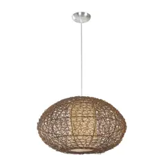 IKELITE DESIGN - Lámpara Colgante Níquel Satinado 1 Luz E27 Ikelite