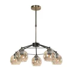 GENERICO - Lámpara De Techo 5 Luces E27 Bronce Antiguo Brightstar Lighting