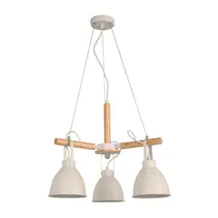 DESIGNERS LIGHTING - Lámpara Colgante Techo Blanco 3l E27 60w