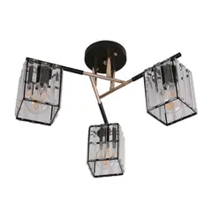 IKELITE DESIGN - Lámpara Techo Negro 3l E27 40w 20 21256-2
