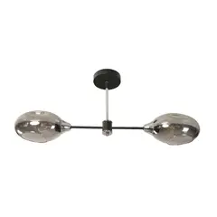 ARTELUCE - Lámpara De Techo 2 Luces E27 Negro Cromado