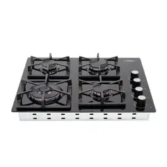 HACEB - Estufa Empotrable Gas Natural 60x51 cm Cristal C60F4PCR/INXGN