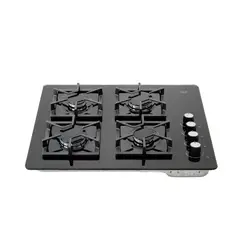 HACEB - Estufa Empotrable Gas Natural 66x54 cm Cristal C66F4PCRGN