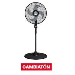 SAMURAI - Ventilaldor Turbo Power, 3 Velocidades, Negro