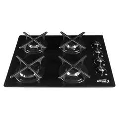 ABBA - Cubierta Vidrio 4p, Ea, Parrilla Circular Hierro, Gpropano, Ext:60x44cm