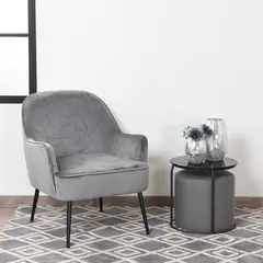 MUEBLES FIOTTI - Poltrona Estefania Gris