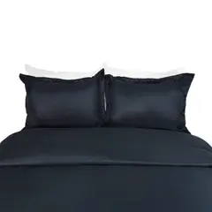 FENISSA - Duvet Poliéster Unicolor Negro Doble