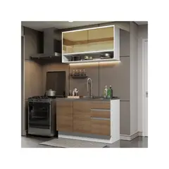 MADESA - Cocina Integral Glamy Sin Mesón De Acero 120 Cm
