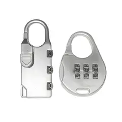 DISCOVER - Candado Clave 3 Diales Jgo. 2 Pzs