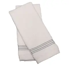JUST HOME COLLECTION - Toalla Set de 2 Und 450gr 40x70 cm Blanco