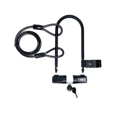 BKS - Candado Tipo U Bicicleta Moto L450 Guaya