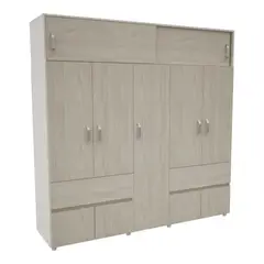 MADERKIT - Closet Bari 200X200X50Cm Niebla Blanco