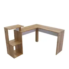 MADERKIT - Escritorio En L Mikasa 88X141.3X120Cm Duna