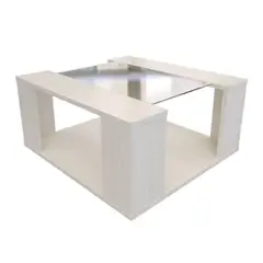 MADERKIT - Mesa de Centro Luna 31.7X60.2X56.6Cm Niebla