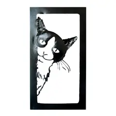 GENERICO - Cuadro Gato Mirón 40X80 Cm