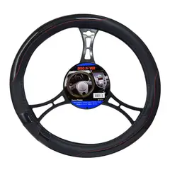 DISCOVER - Forro Timón Negro Hilo Rojo