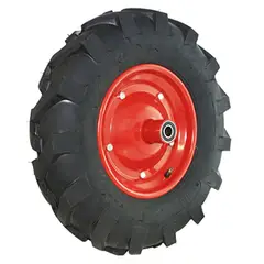 DISCOVER - Rueda Inflable Labrado Tipo Tractor 4.00-8 Eje 5/8 X 16"
