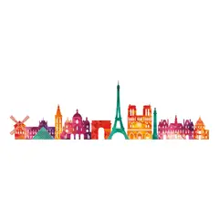 ADAZIO - Vinilo Decorativo Paris Skyline L 180X53Cm