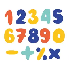 ADAZIO - Vinilo Infantil De Números L 118X99Cm