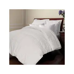 VOYPRE - Edredón Sencillo Grueso - Doble Faz Blanco/Blanco