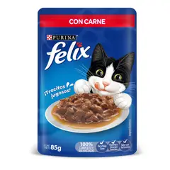 FELIX - Alimento Húmedo Para Gato Carne 85g